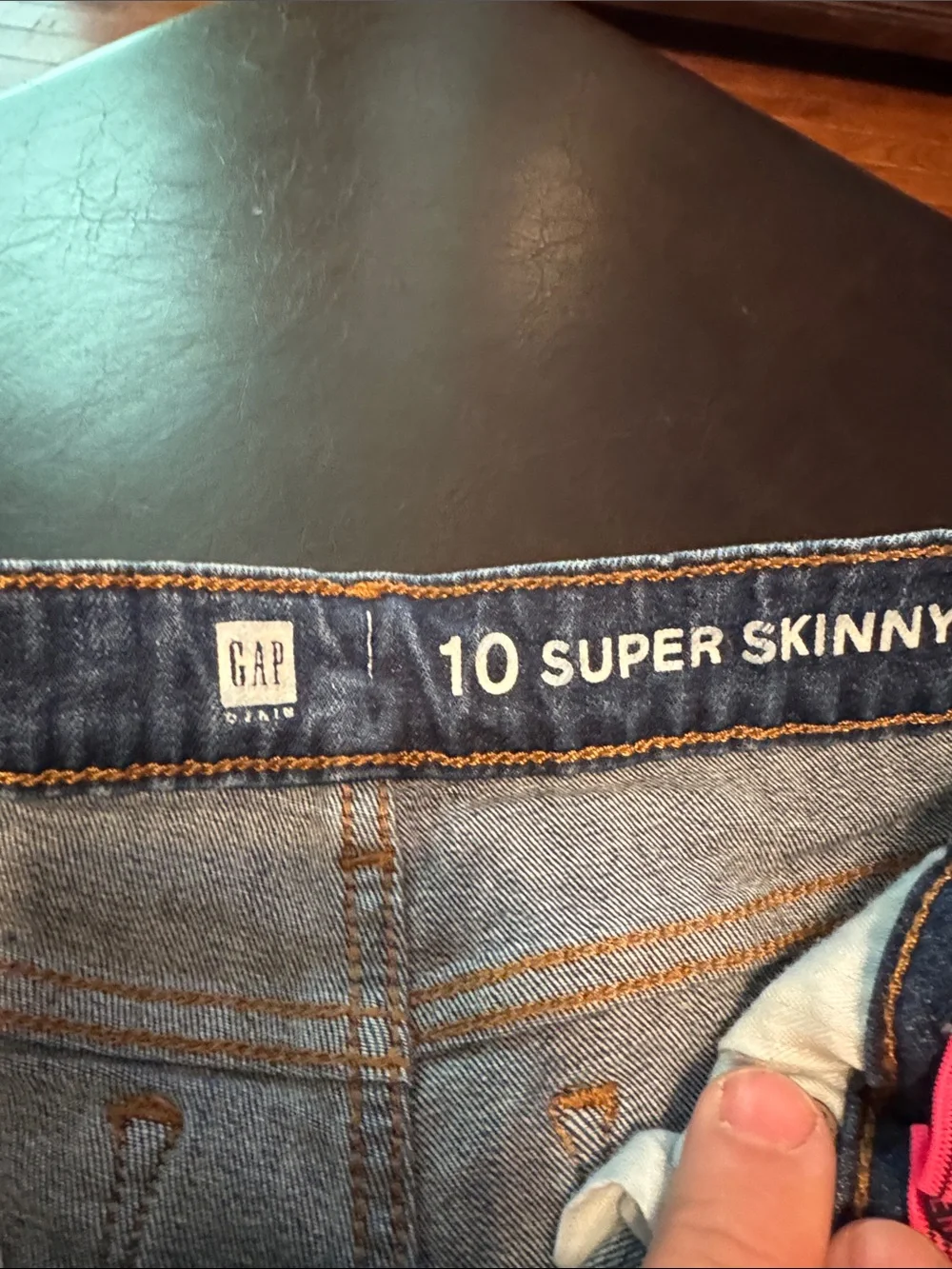 GAP girl’s Dark Blue Skinny Jeans Size 10 super skinny